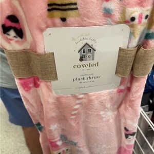 Pink nutcracker Christmas Plush Throw Blanket